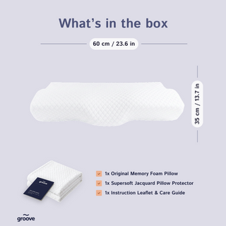 The Original Groove® Pain Relief Pillow - Sleep Better, Wake Up Pain-Free