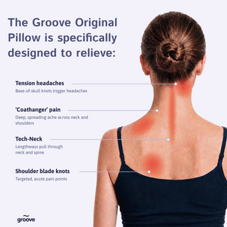 The Original Groove® Pain Relief Pillow - Sleep Better, Wake Up Pain-Free