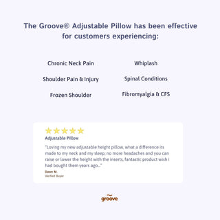The Groove® Adjustable Memory Foam Pillow