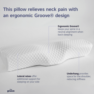 The Original Groove® Pain Relief Pillow - Sleep Better, Wake Up Pain-Free