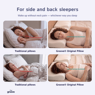 The Original Groove® Pain Relief Pillow - Sleep Better, Wake Up Pain-Free