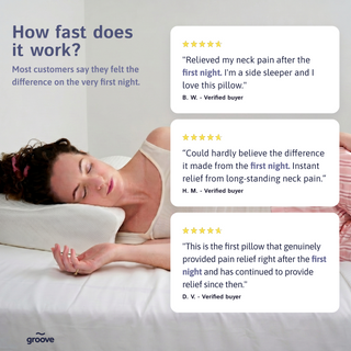 The Original Groove® Pain Relief Pillow - Sleep Better, Wake Up Pain-Free