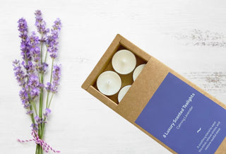 8 Luxury Scented Tealights - Calming Lavender