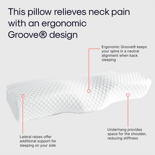 The Original Groove® Pain Relief Pillow - Sleep Better, Wake Up Pain-Free